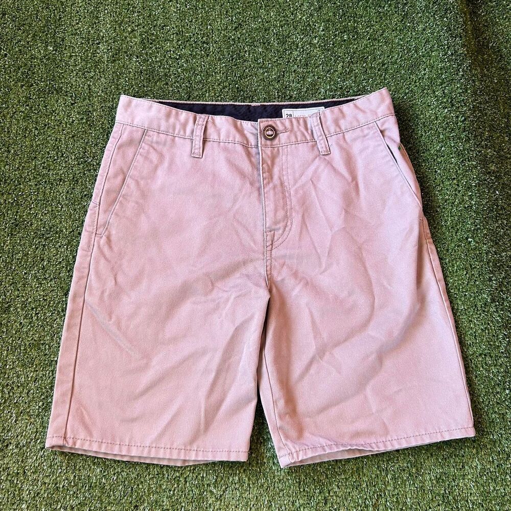 Volcom Men's Tan and Pink Shorts